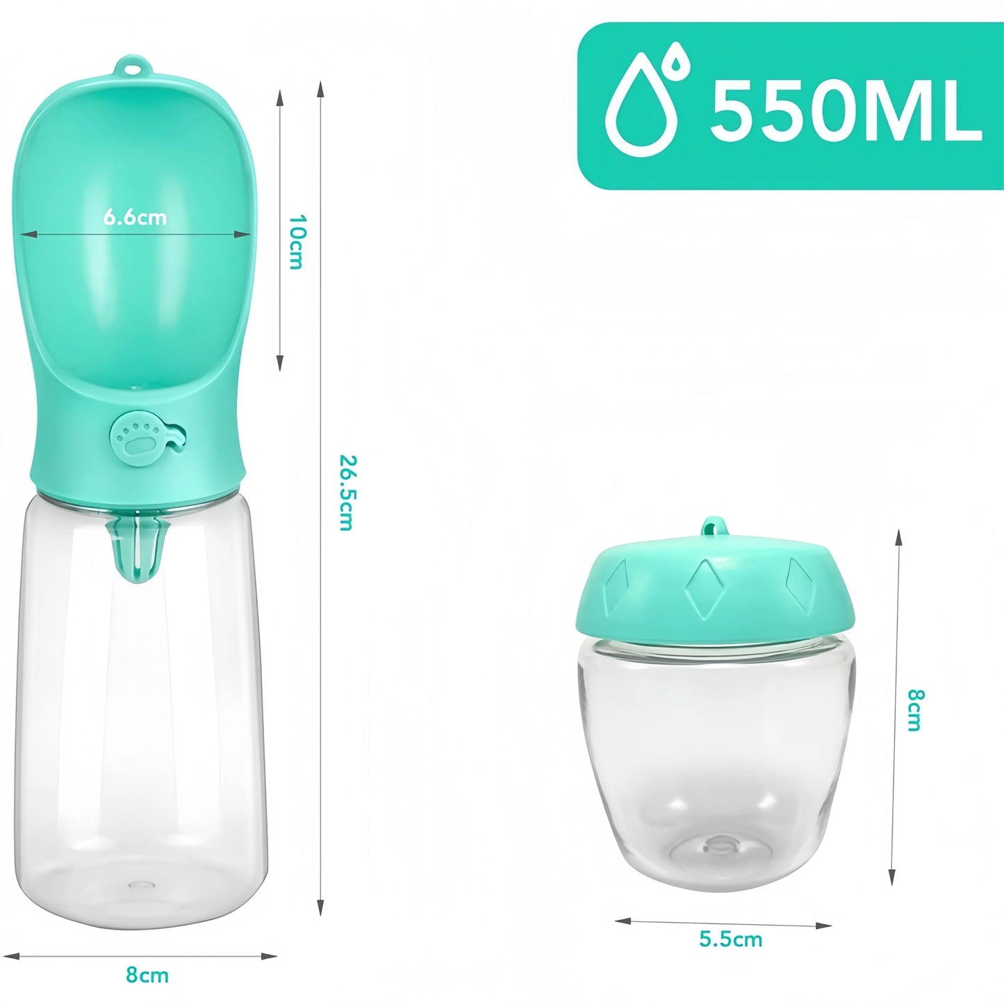 2-in-1 Pet Hydration Snack Travel Bottle™